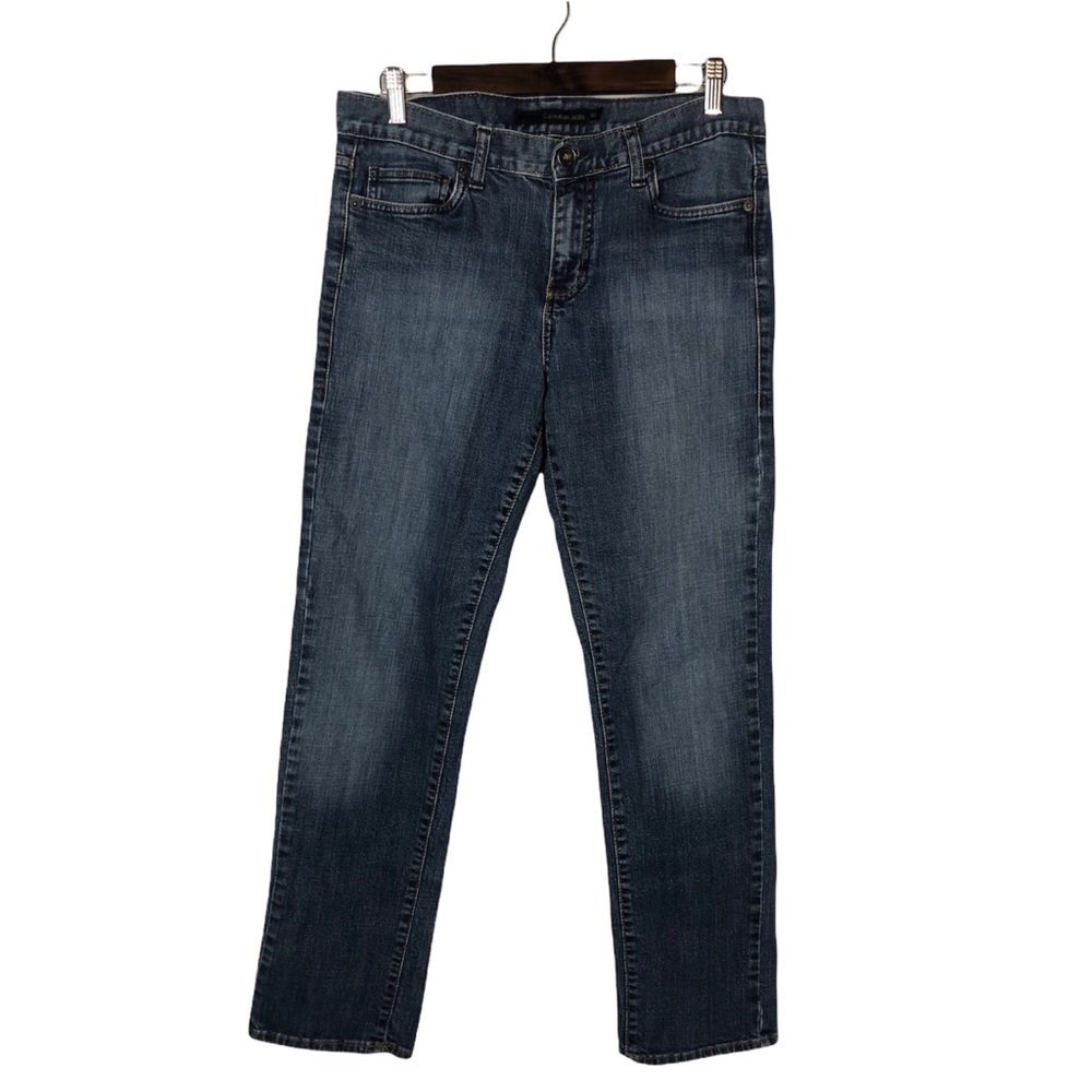 Calvin‎ Klein Dark Wash Mid Rise Skinny Jeans 10